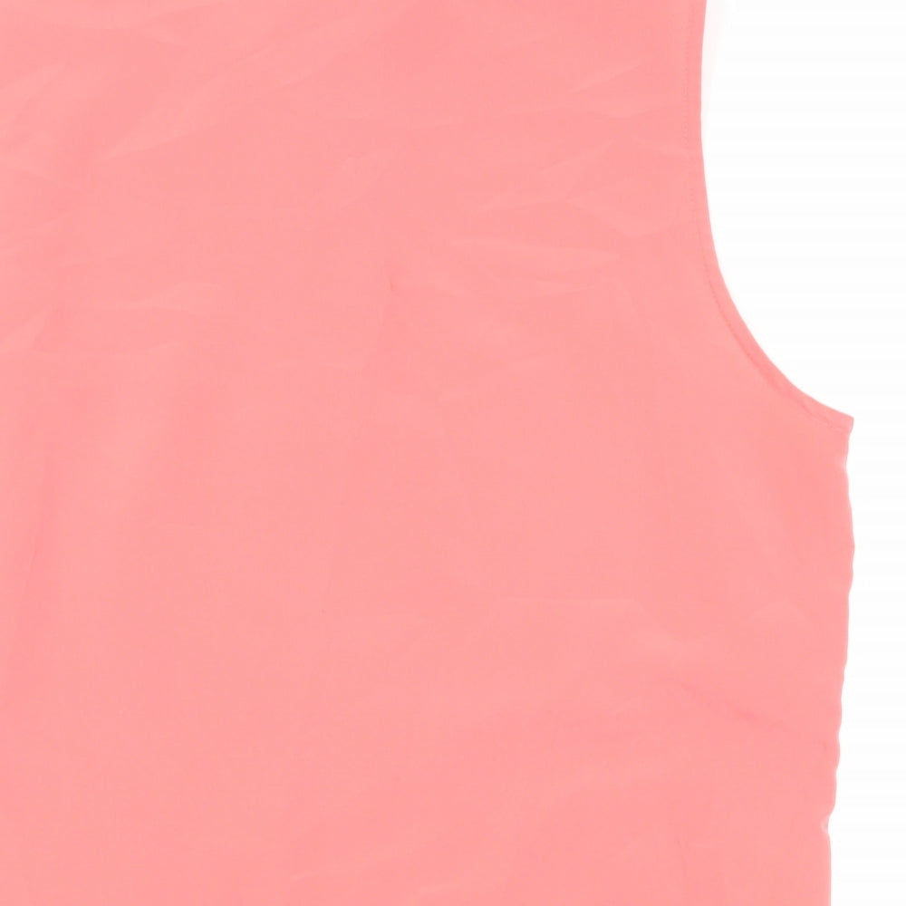 Womens UK Size 12 AMARANTO Pink Basic Blouse