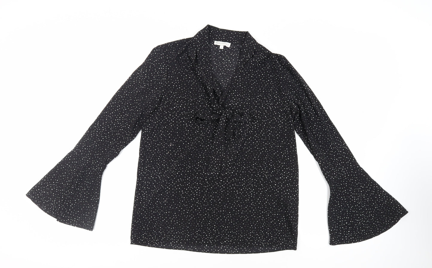 Womens UK Size 8 Warehouse Black Basic Blouse