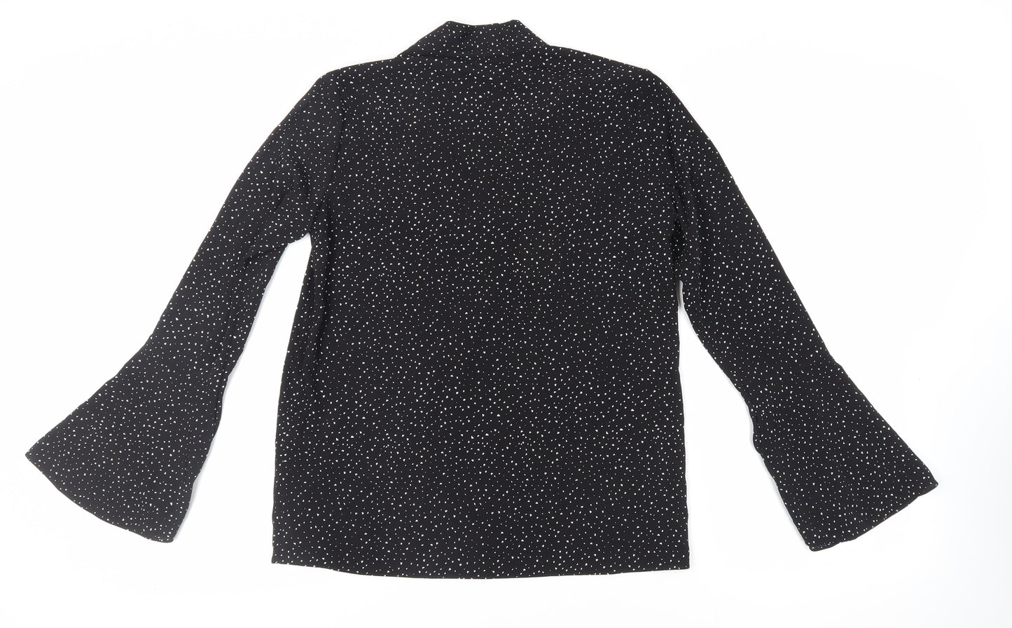 Womens UK Size 8 Warehouse Black Basic Blouse