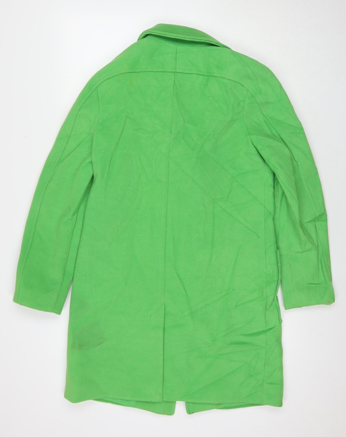 Womens UK Size 8 Marks and Spencer Green Overcoat