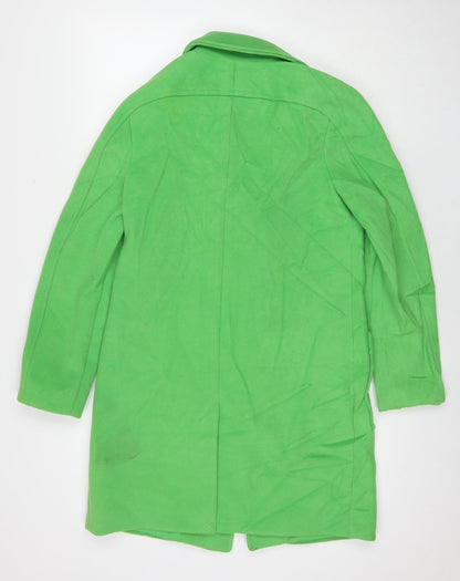 Womens UK Size 8 Marks and Spencer Green Overcoat