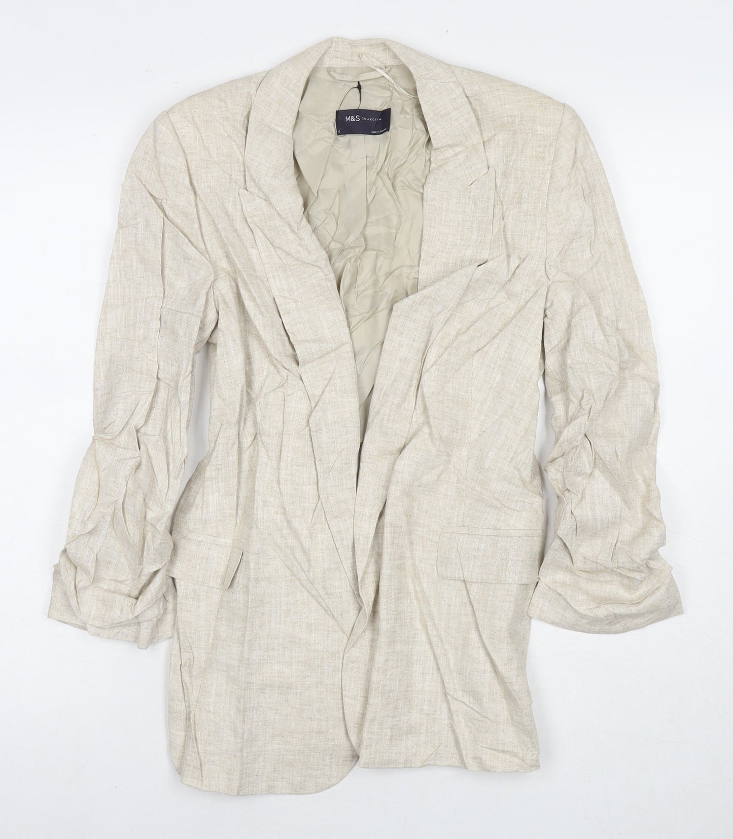Womens UK Size 6 Marks and Spencer Beige Jacket