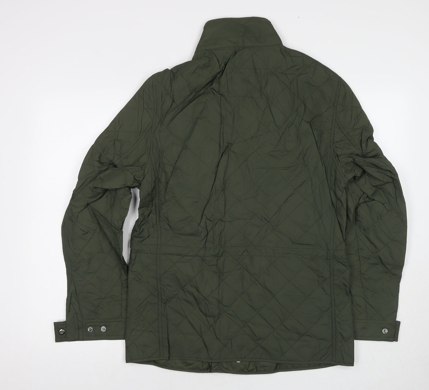 Mens UK Size S Marks and Spencer Green Quilted Coat