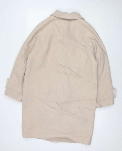 Womens UK Size XS Marks and Spencer Beige Overcoat