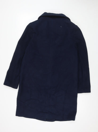Womens UK Size 10 Marks and Spencer Blue Overcoat