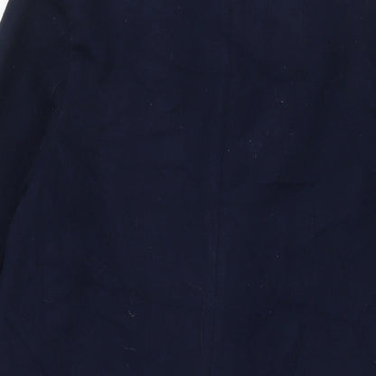Womens UK Size 10 Marks and Spencer Blue Overcoat