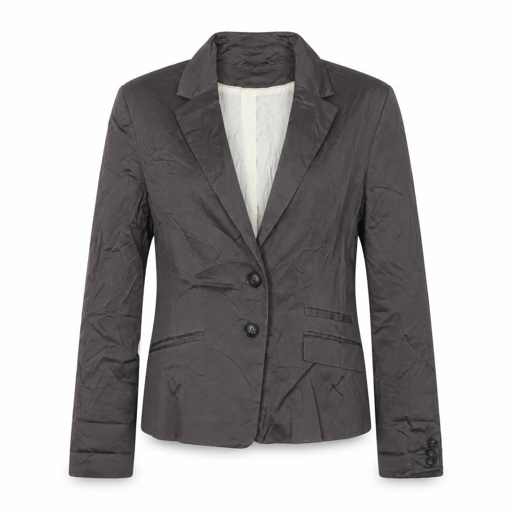 H&M Womens Brown Jacket Blazer Size 10 Button