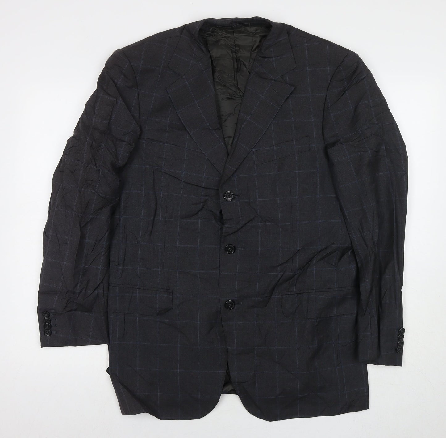 Mens UK Size 48 Ermenegildo Zegna Regular Grey Suit Jacket