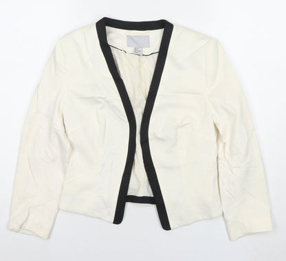 Womens UK Size 10 H&M White Jacket