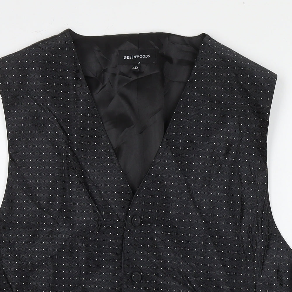 Mens UK Size 2XL Greenwoods Regular Black Suit Jacket