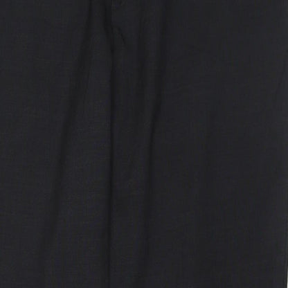 NEXT Mens Grey Wool Trousers Size 38 in L30 in Regular Zip