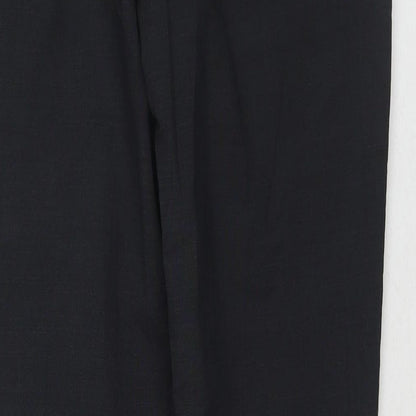 NEXT Mens Grey Wool Trousers Size 38 in L30 in Regular Zip