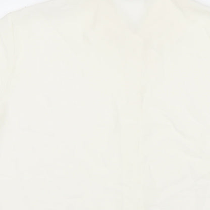 Womens UK Size 14 St Michael White Basic Button-Up