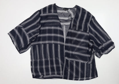 Womens UK Size 24 Capsule Blue Kimono T-Shirt