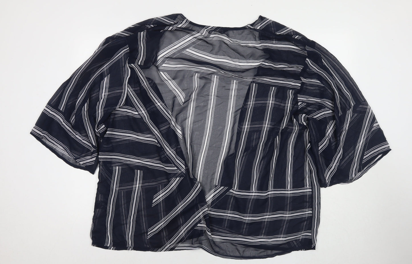 Womens UK Size 24 Capsule Blue Kimono T-Shirt