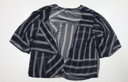 Womens UK Size 24 Capsule Blue Kimono T-Shirt