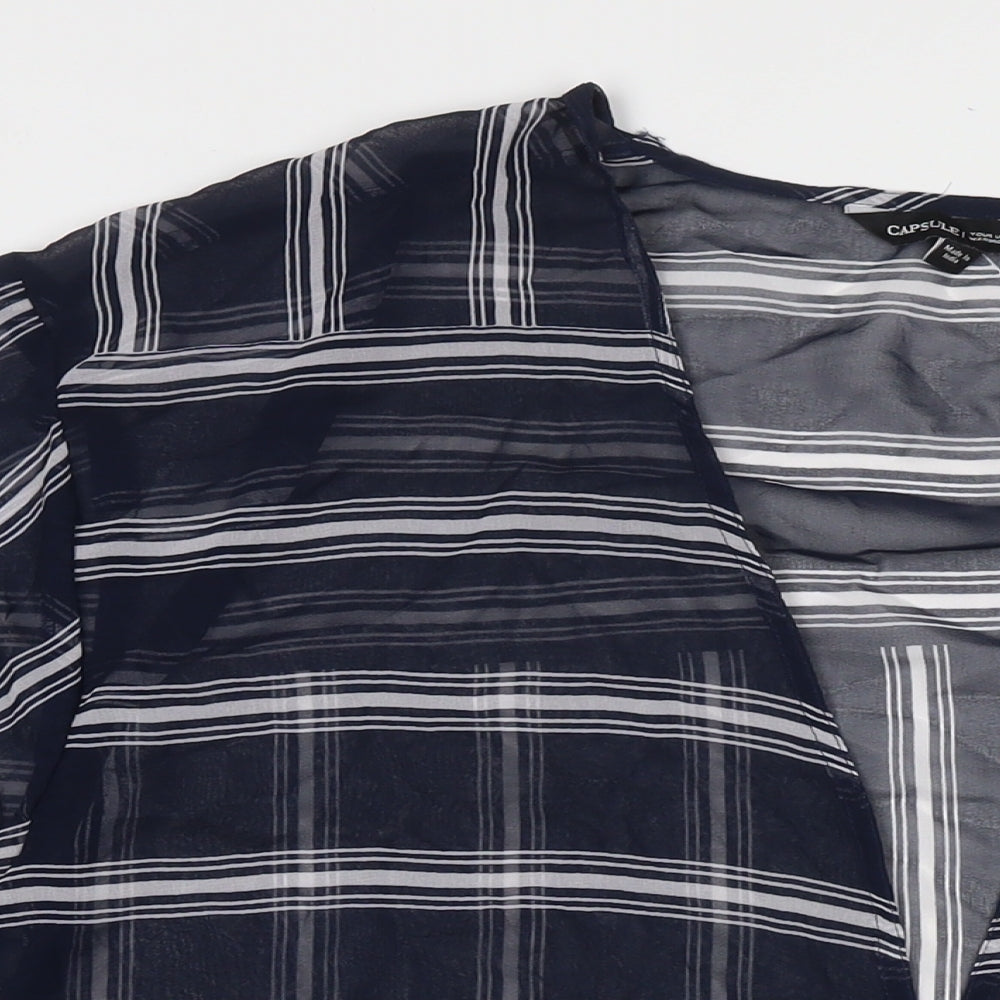 Womens UK Size 24 Capsule Blue Kimono T-Shirt