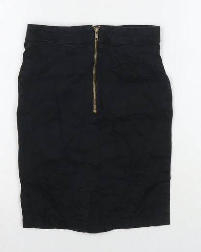 Womens UK Size 6 Topshop Mini Canvas Skirt