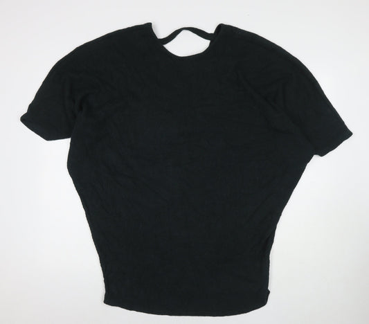 Apricot Womens Green Round Neck Viscose Tunic Jumper Size 8