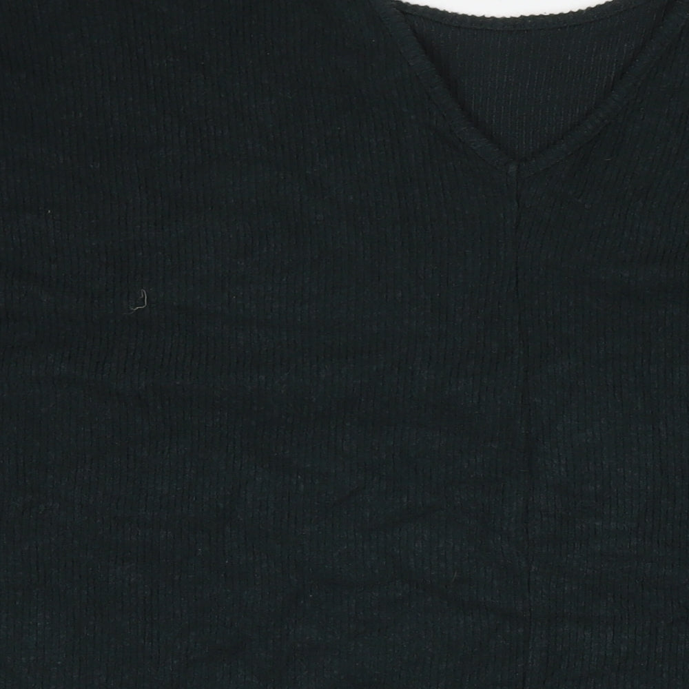 Womens UK Size 8 Apricot Green Tunic Jumper