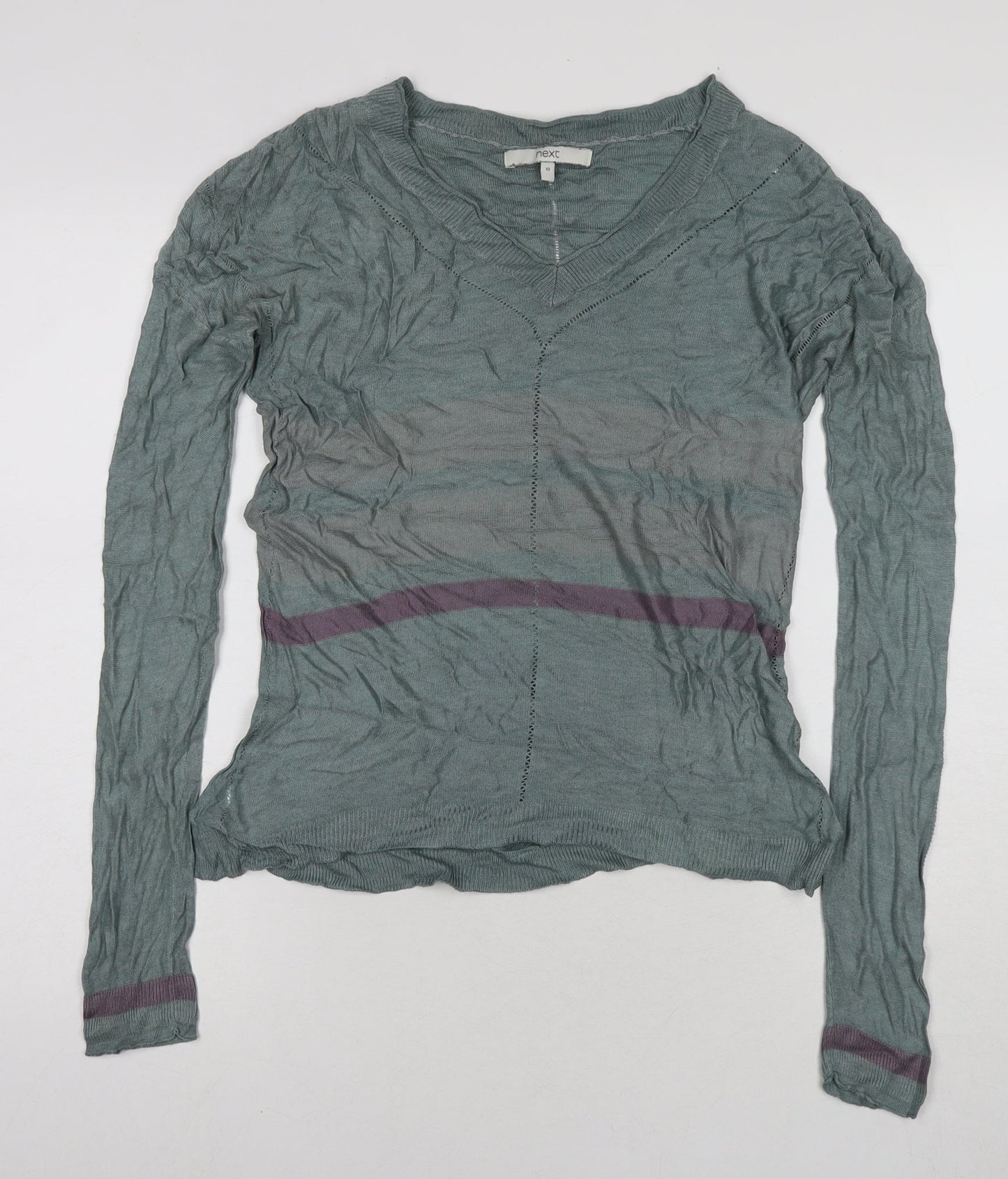 Womens UK Size 10 NEXT Blue Pullover Jumper