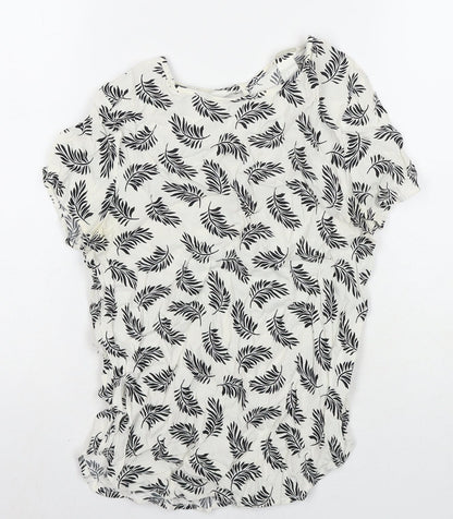 Womens UK Size 6 H&M White Basic Blouse