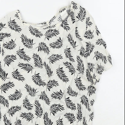 Womens UK Size 6 H&M White Basic Blouse