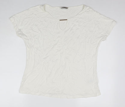 Womens UK Size 14 Marks and Spencer White Basic Blouse