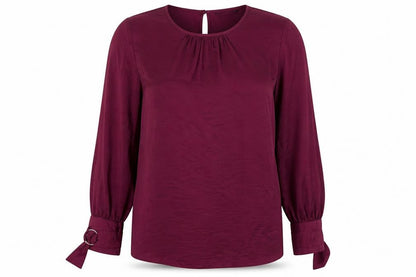 Womens UK Size 16 Debenhams Purple Basic Button-Up