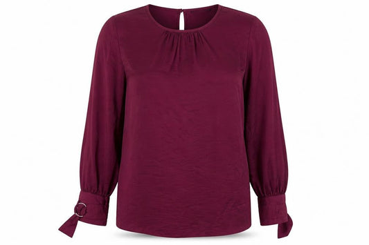 Womens UK Size 16 Debenhams Purple Basic Button-Up