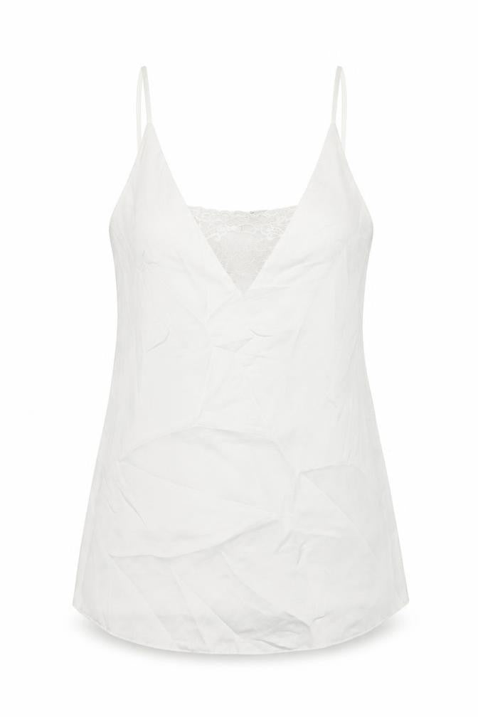 Womens UK Size 6 Miss Selfridge White Basic Tank