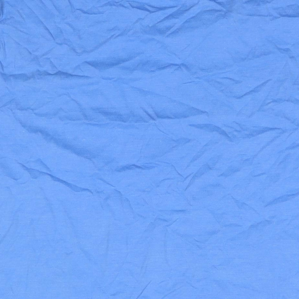 Full Time Sport Mens Blue Polyester Blend T-Shirt Size 2XL Round Neck