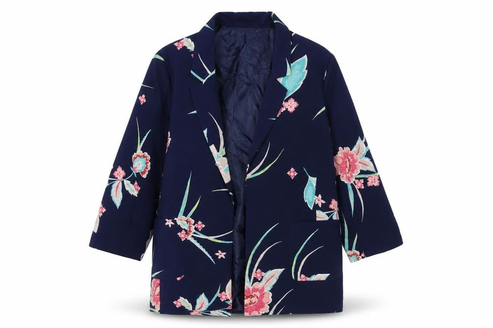 Womens UK Size 12 Bonmarché Blue Kimono Coat