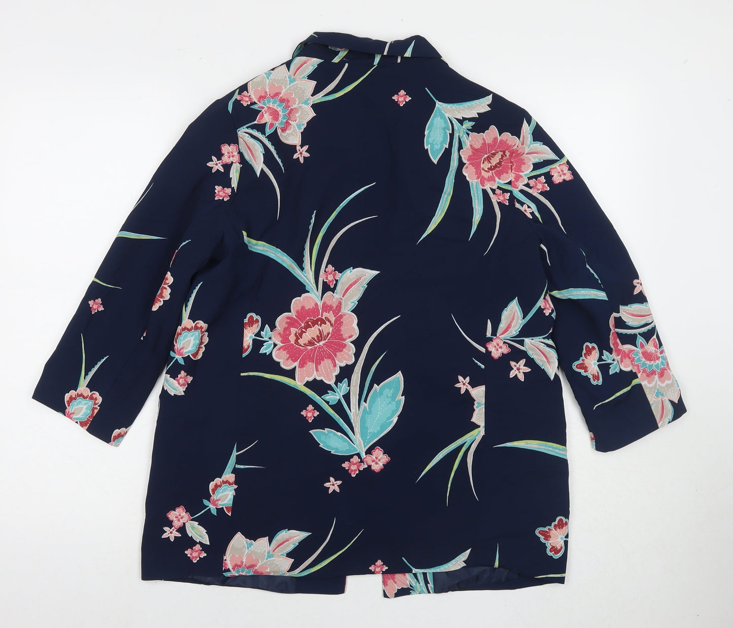 Womens UK Size 12 Bonmarché Blue Kimono Coat