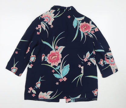 Womens UK Size 12 Bonmarché Blue Kimono Coat