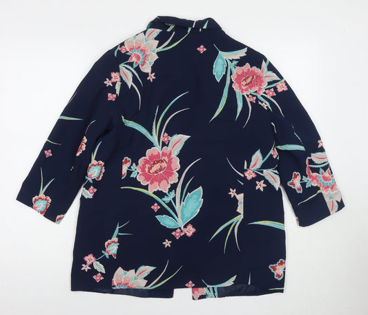 Womens UK Size 12 Bonmarché Blue Kimono Coat