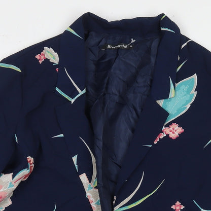 Womens UK Size 12 Bonmarché Blue Kimono Coat