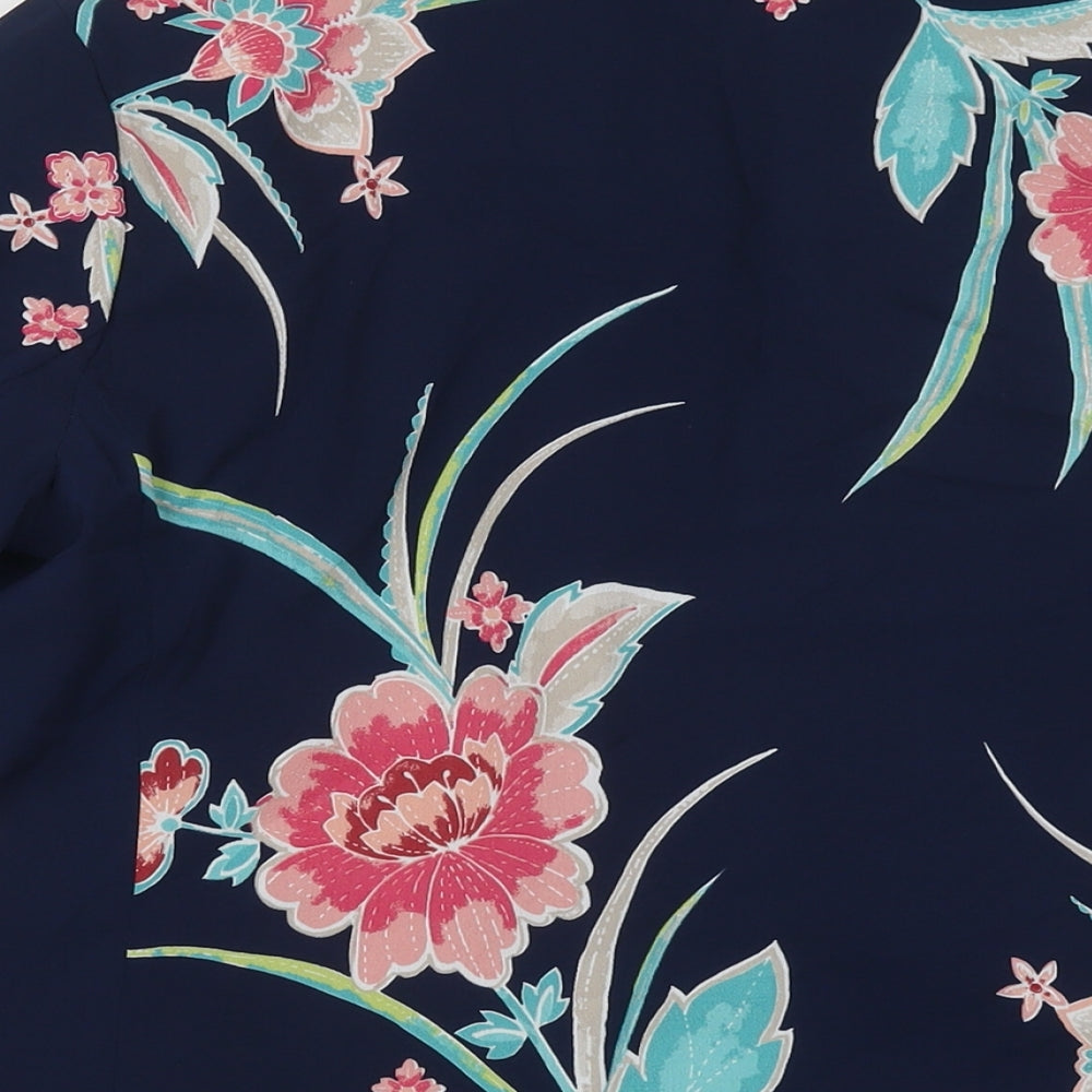 Womens UK Size 12 Bonmarché Blue Kimono Coat