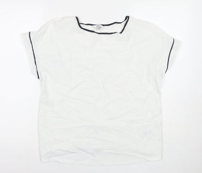 Womens UK Size 14 NEXT White Basic Blouse