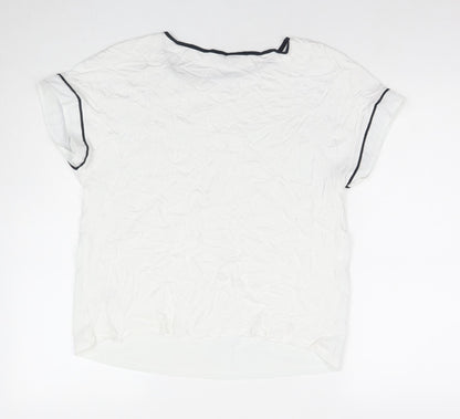 Womens UK Size 14 NEXT White Basic Blouse