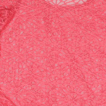 NEXT Womens Pink Polyester T-Shirt Dress Size 10 Roll Neck Pullover - Beach Cover-Up