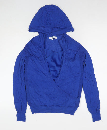 Next Womens Blue Polyester Pullover Hoodie Size 6 Pullover