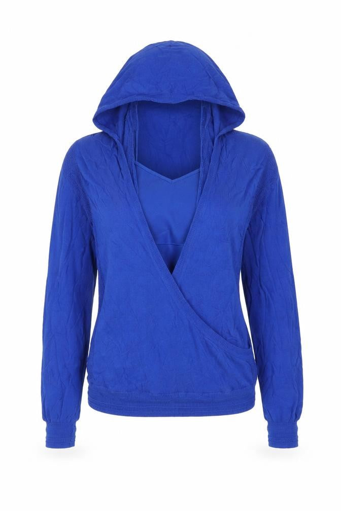 Next Womens Blue Polyester Pullover Hoodie Size 6 Pullover