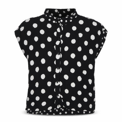 Womens UK Size 8 Topshop Black Basic Button-Up