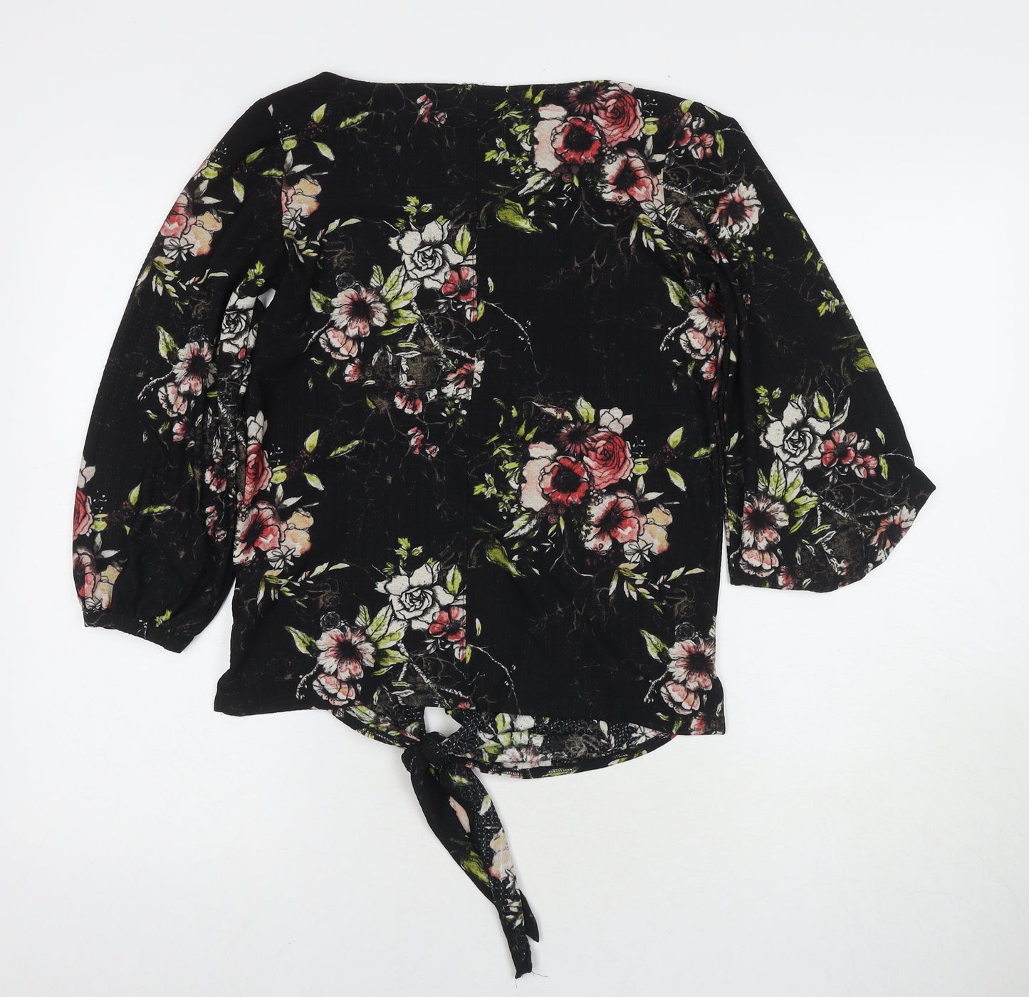 Womens UK Size 6 NEXT Black Basic T-Shirt