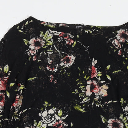 Womens UK Size 6 NEXT Black Basic T-Shirt