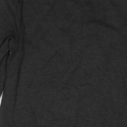 New Look Womens Grey Polyester A-Line Size 14 Round Neck Pullover