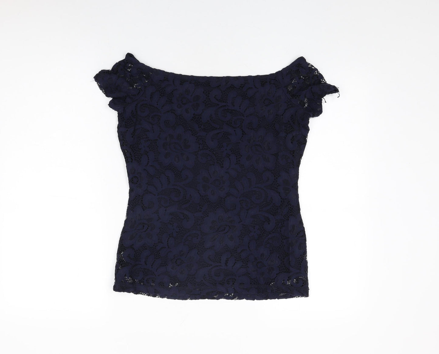 Womens UK Size 10 Dorothy Perkins Blue Basic T-Shirt