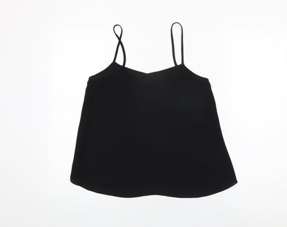Womens UK Size 12 Topshop Black Camisole T-Shirt
