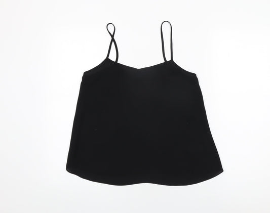 Womens UK Size 12 Topshop Black Camisole T-Shirt